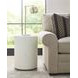 Hidden Treasures Venetto White Round Tall Side Table