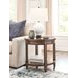 Longham Warm Auburn Oval End Table