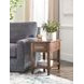 Longham Warm Auburn Rectangular Charging Chairside Table