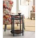 Mackintosh Black Round Glass Top Accent Spot Table