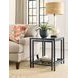 Mackintosh Brown and Gray Rectangular Glass Top Nesting End Tables