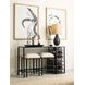 Mackintosh Brown and Black Rectangular Console Table with Stools