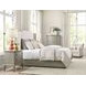 Sharon Gray and Cream Upholstered King Panel Bed