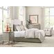 Sharon Gray and Cream Upholstered King Panel Bed
