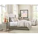 Sharon Gray and Cream Upholstered King Panel Bed