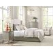Sharon Gray and Cream Upholstered King Panel Bed
