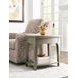 Avery Gray Rectangular Chairside Table