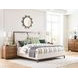 Monogram Walnut Pinehurst Medium Stain Upholstered Panel Bedroom Set