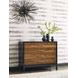 Monogram Walnut Backbay Black and Brown 4 Drawer Accent Chest