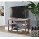 Nash Light Stain Rectangular Travertine Top Sofa Table and Console