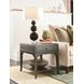 Nicolette Hamilton Charcoal Rectangular End Table with 1 Drawer