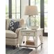 Richter White Drawer End Table