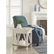 Richter White Rectangular Chairside Table