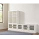 Structures Quintuple White 30 Shelves Display Bookcase