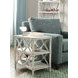 Terrace White Rectangular Chairside Table