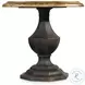 Sanctuary Antiqued Black And Coffee Round Accent Table