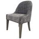 Pure Modern Brown Performance Fabric Upholstered Armless Side Chair