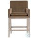 Drake Caramel Velvet Counter Height Stool