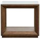 Cavalier Cinnamon Rectangular Glass Top End Table
