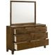 Ballard Walnut Rectangular Dresser Mirror