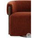 Fendrick Island Rust Swivel Accent Chair