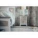 Island Haven Dapple Grey and Blanc 1 Drawer and 2 Door Nightstand with USB Charging