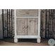 Island Haven Dapple Grey and Blanc 1 Drawer and 2 Door Nightstand with USB Charging