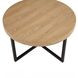 Magnolia Brown Round Nesting Coffee Table with 4 Stools