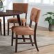 Tioga Brown Upholstered Dining Chair Set of 2