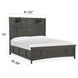 Westley Falls Graphite California King Panel Bed with LED