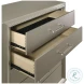 Lumina High Gloss Gray 2 Drawer Chest