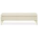 Velena Ivory Upholstered 59" Accent Bench