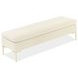 Velena Ivory Upholstered 59" Accent Bench