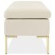 Velena Ivory Upholstered 59" Accent Bench