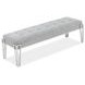 Mirelle Gray Upholstered 59" Accent Bench