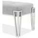 Mirelle Gray Upholstered 59" Accent Bench