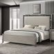 Lennox Gray King Upholstered Panel Bed