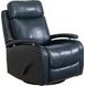 Duffy Ryegate Sapphire Blue Leather Swivel Glider Recliner