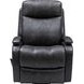 Duffy Ryegate Gray Leather Swivel Glider Recliner