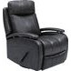 Duffy Ryegate Gray Leather Swivel Glider Recliner