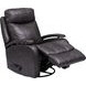 Duffy Ryegate Gray Leather Swivel Glider Recliner