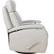 Duffy Gable Dove Leather Swivel Glider Recliner