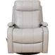 Duffy Gable Dove Leather Swivel Glider Recliner
