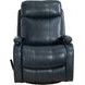 Duffy Ryegate Sapphire Blue Leather Swivel Glider Recliner