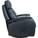 Duffy Ryegate Sapphire Blue Leather Swivel Glider Recliner