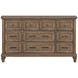 Mariana Mocha 9 Drawer Dresser