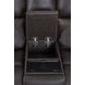 Easton Steamboat Brown Leather 76" Zero Gravity Power Reclining Loveseat with Console and USB Charging
