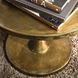Benson Vintage Brass Round Chairside Table