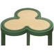 Dylan Light Green and Brown Clover Cigar Table