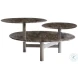 Nez Graphite and Brown Cocktail Table